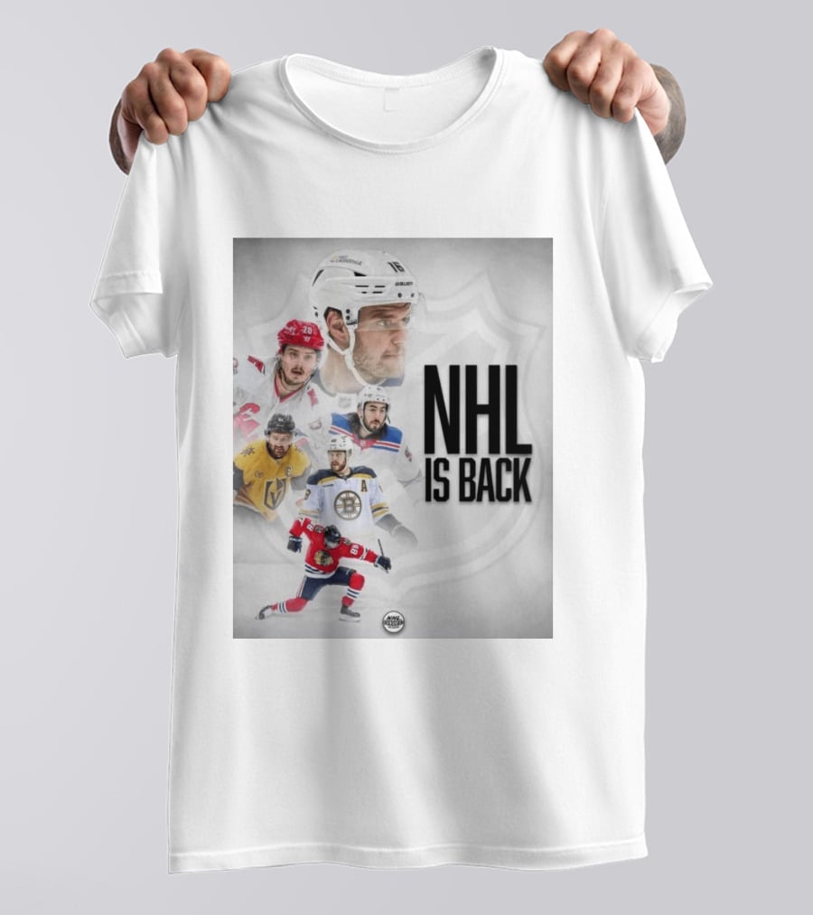 NHL 2026 2027 Is Back Featuring Iconic Players And Teams Like Boston Vegas Florida Carolina T-Shirt