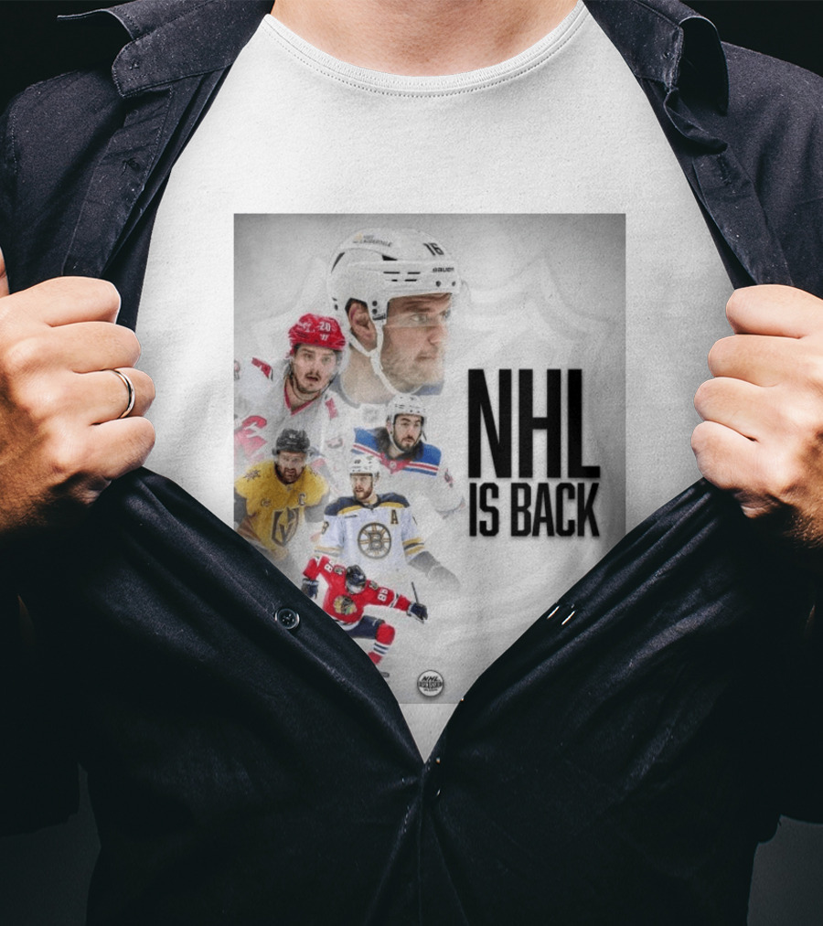 NHL 2026 2027 Is Back Featuring Iconic Players And Teams Like Boston Vegas Florida Carolina T-Shirt