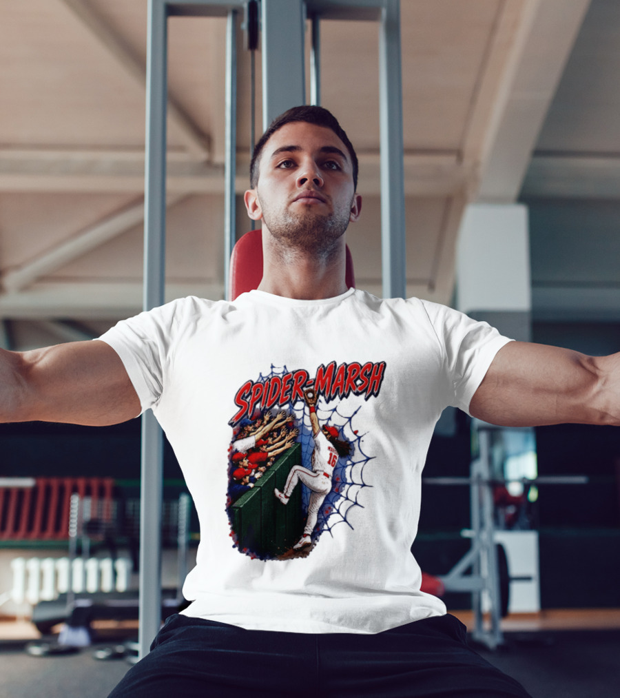 Spider Marsh Brandon Marsh Philadelphia Phillies Baseball Catch Action T-Shirt