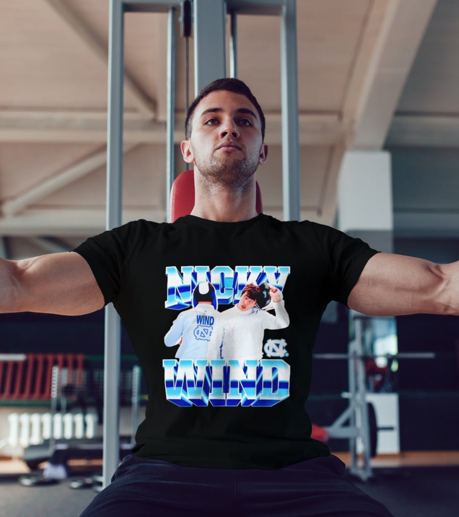 Nicky Wind North Carolina Fencing UNC Tar Heels T-Shirt
