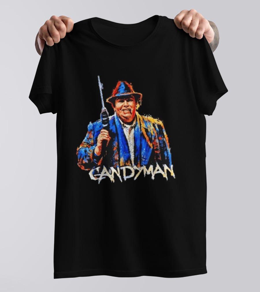 Candyman Horror Movie Tony Todd With Hook And Iconic Outfit T-Shirt