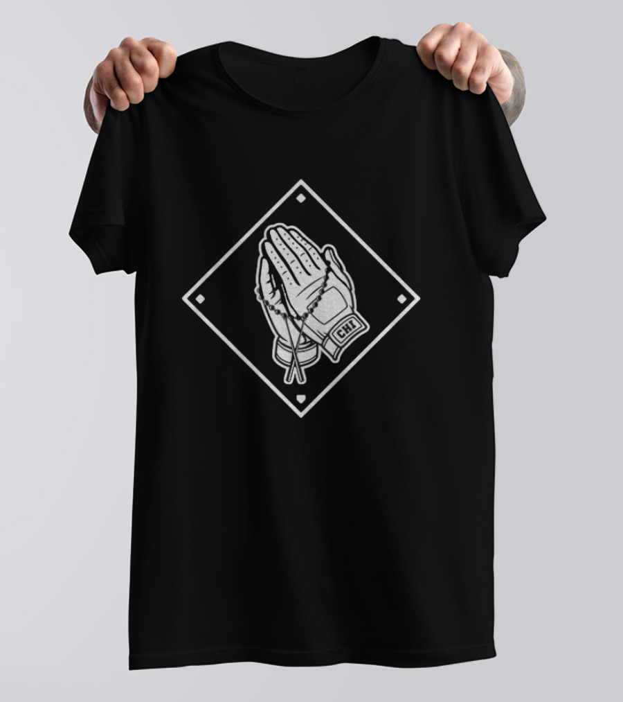 Chicago White Sox CHI Prayer Hands Baseball Glove Blessed T-Shirt