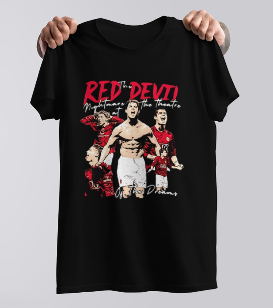 Red Devil Cristiano Ronaldo Manchester United Theatre Of Dreams T-Shirt