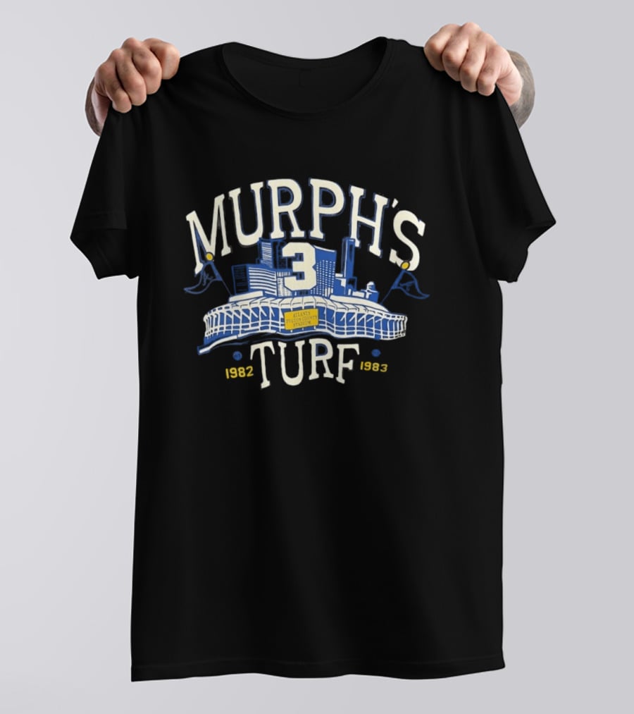 Murph's Turf 3 Atlanta Fulton County Stadium 1982 1983 T-Shirt