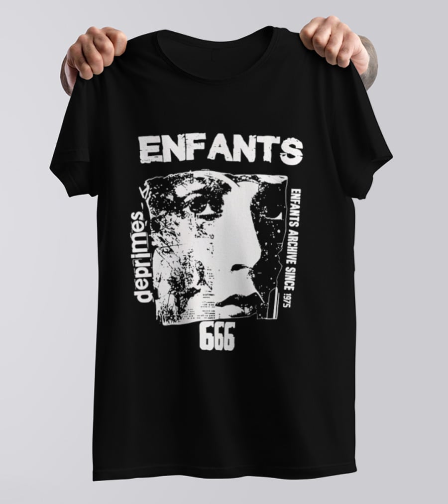 Enfants Deprimes Archive Since 1975 Face 666 T-Shirt