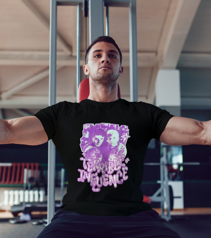 Dan And Phil Terrible Influence Purple Aesthetic T-Shirt