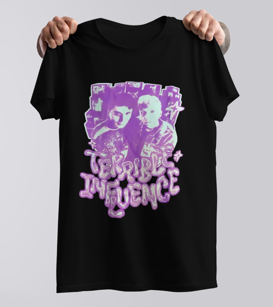 Dan And Phil Terrible Influence Purple Aesthetic T-Shirt