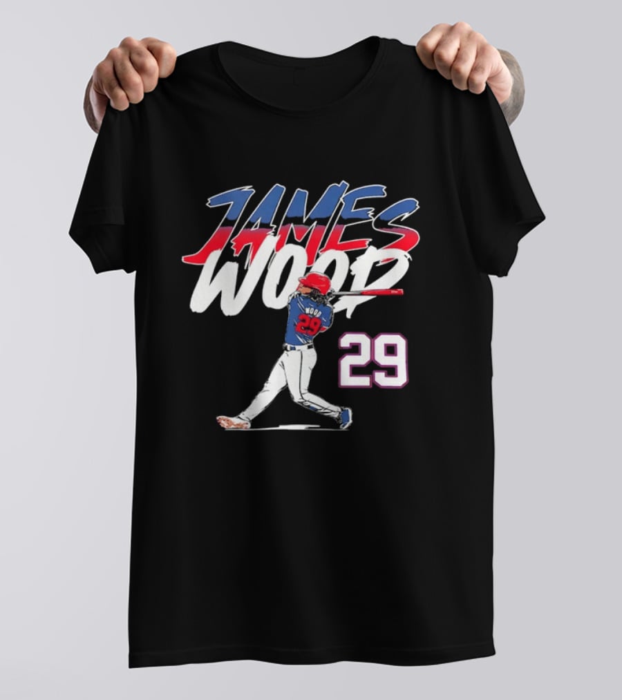 James Wood 29 Washington Nationals Baseball Player T-Shirt
