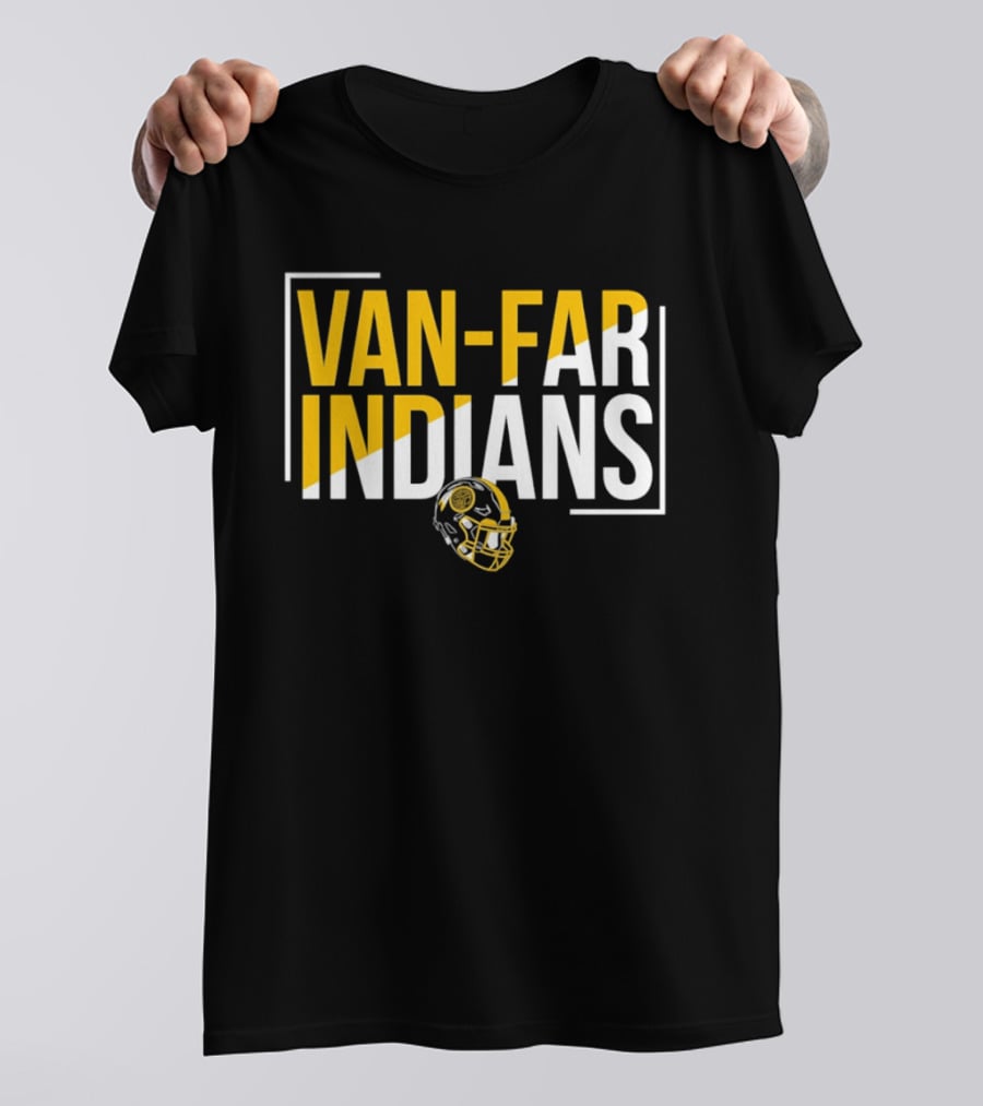 Van Far Indians Football Helmet Missouri T-Shirt