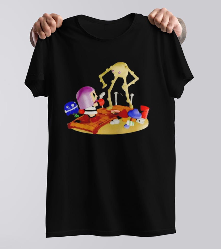 Little Mac Vs Yellow Devil Punch Out Nostalgic Battle Scene T-Shirt