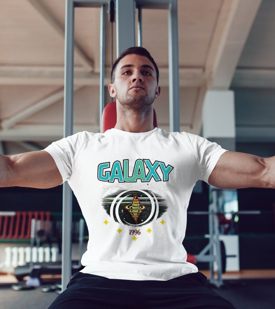 LA Galaxy M&N X Culture Kings Our LA Our Galaxy 1996 Planet Spiral T-Shirt