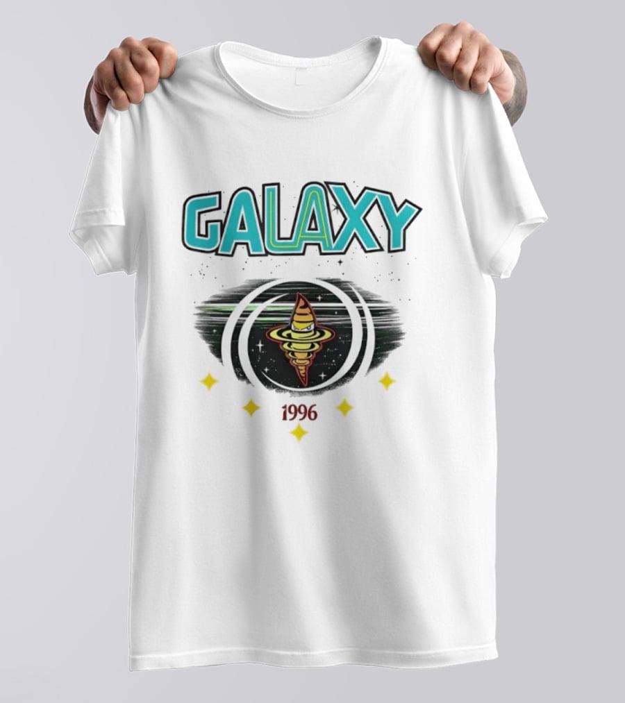 LA Galaxy M&N X Culture Kings Our LA Our Galaxy 1996 Planet Spiral T-Shirt