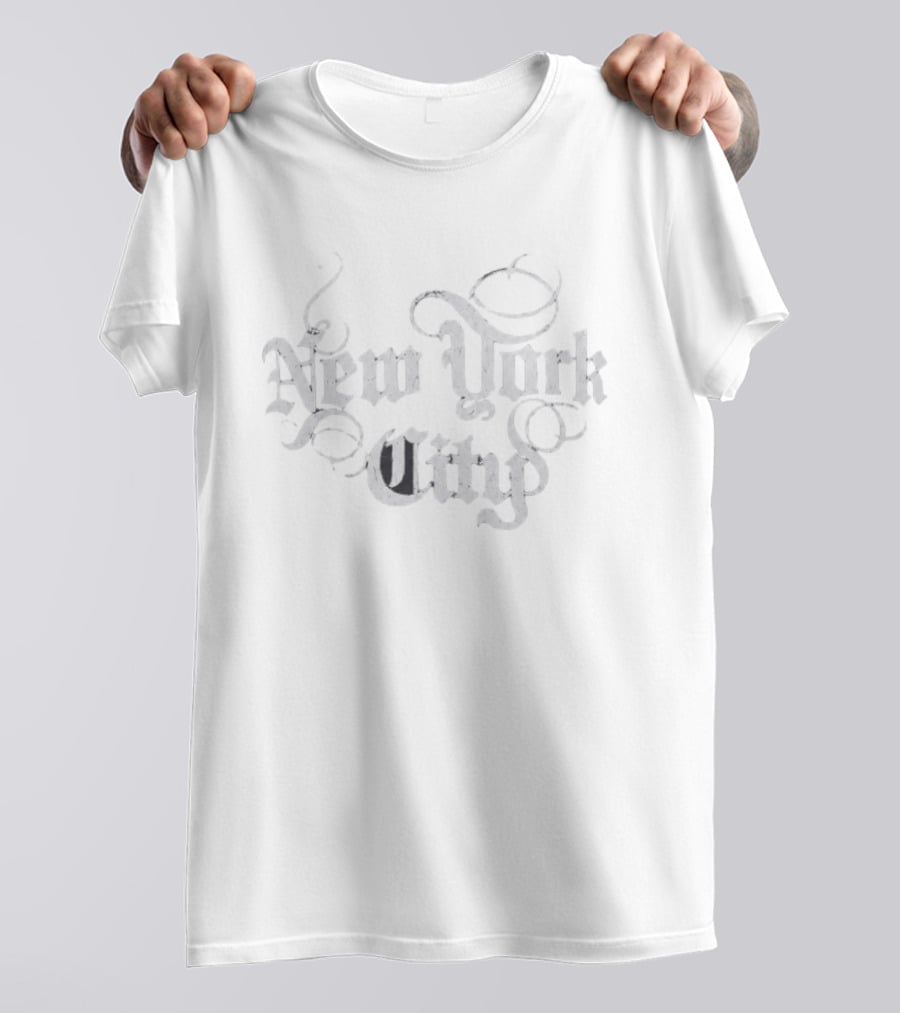 Charlie Cox New York City Gothic Script T-Shirt