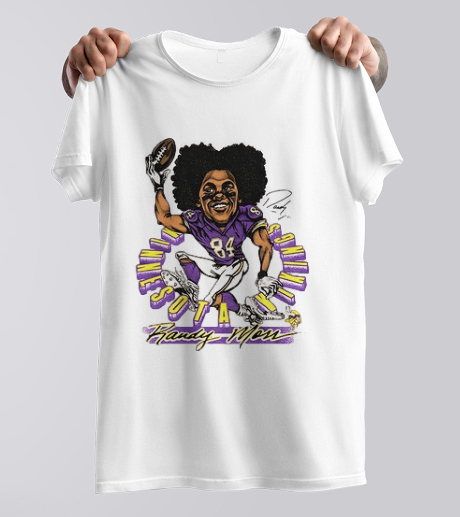 Minnesota Vikings Randy Moss Caricature Player 84 T-Shirt
