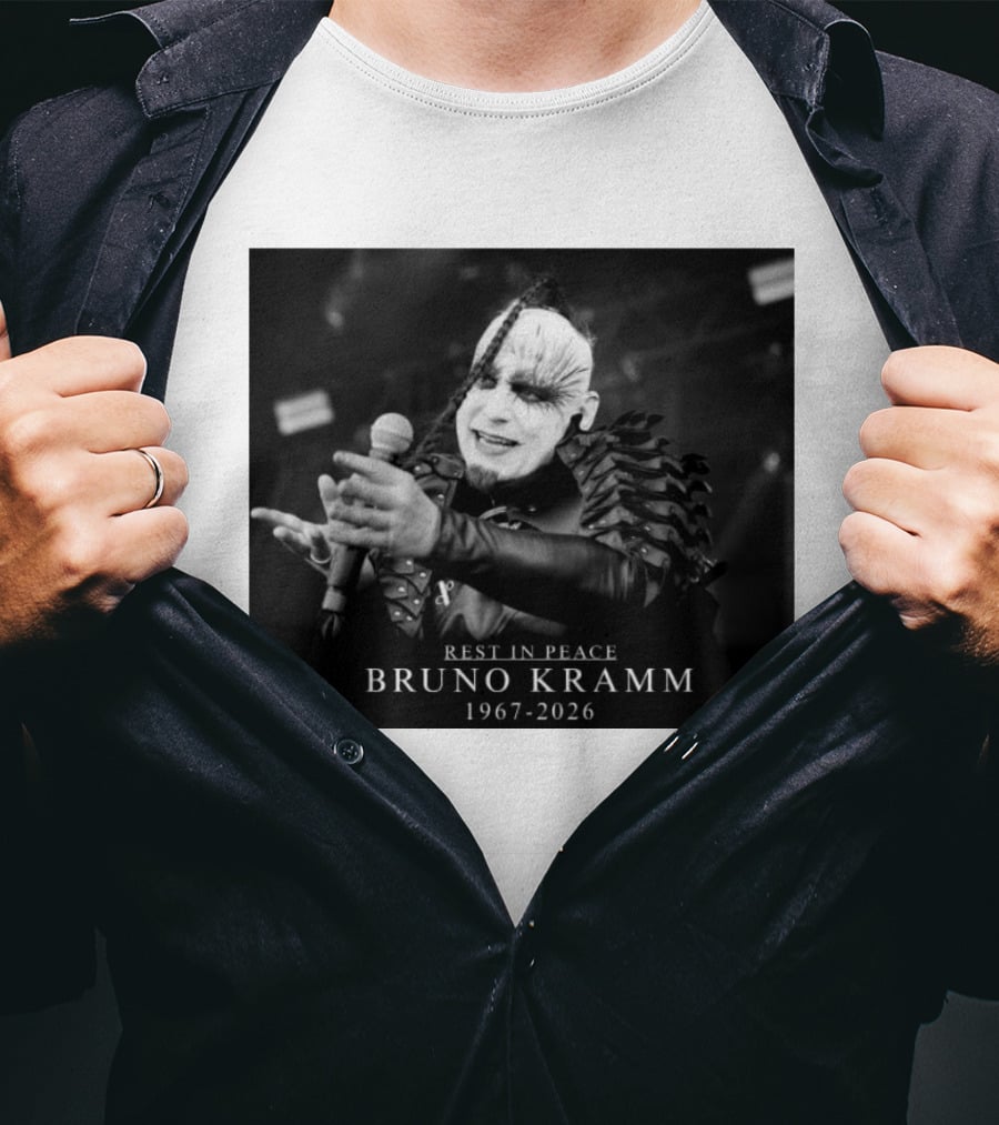 Rest In Peace Bruno Kramm 1967 2026 Musician Tribute Memorial T-Shirt