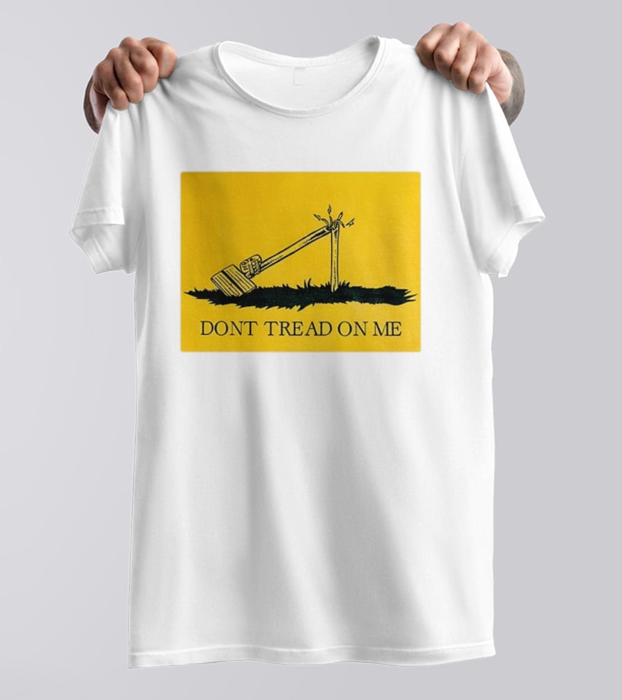 Destroyed Flock Camera Don't Tread On Me T-Shirt