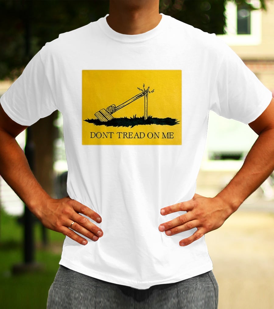 Destroyed Flock Camera Don't Tread On Me T-Shirt