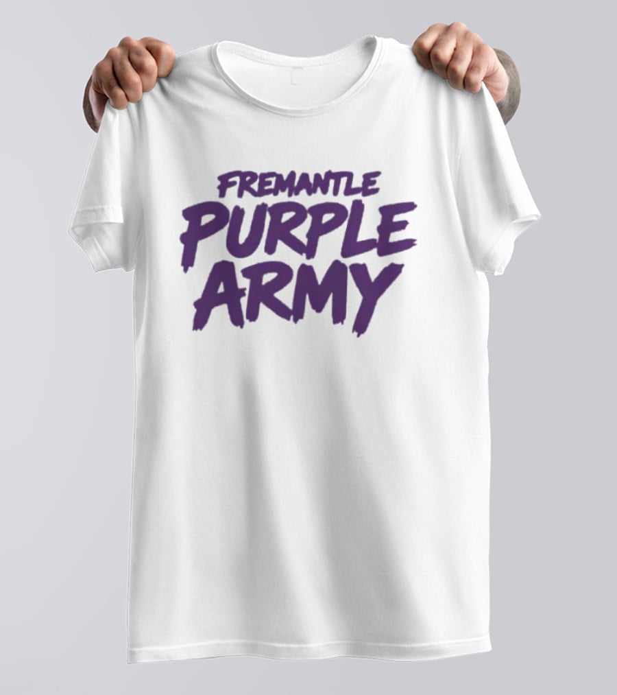 Fremantle Purple Army Supporters Fan Gear T-Shirt
