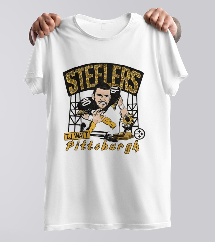 T.J. Watt Pittsburgh Steelers Player Caricature Steelers Pittsburgh T-Shirt