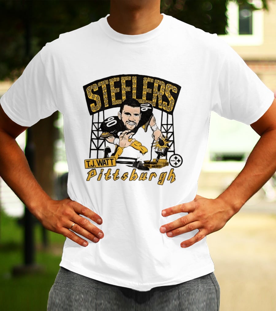 T.J. Watt Pittsburgh Steelers Player Caricature Steelers Pittsburgh T-Shirt