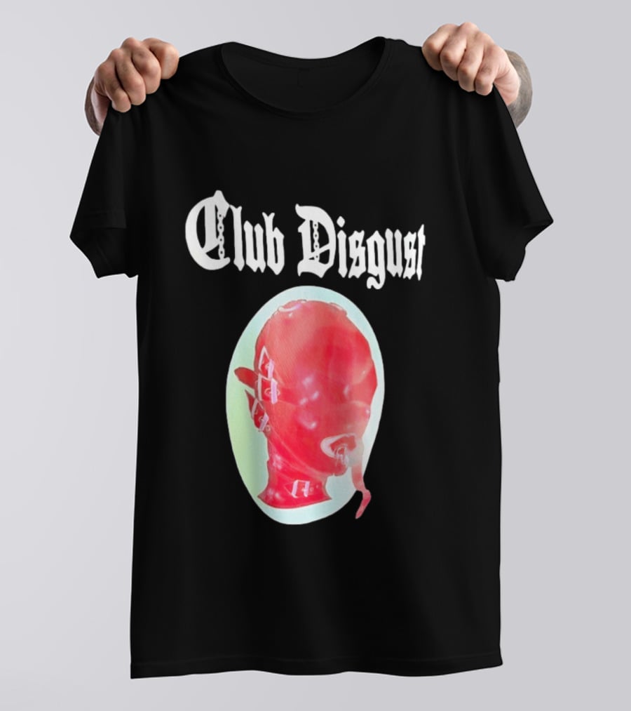 Club Disgust Red Mask Fetish Aesthetic Goth Fashion T-Shirt