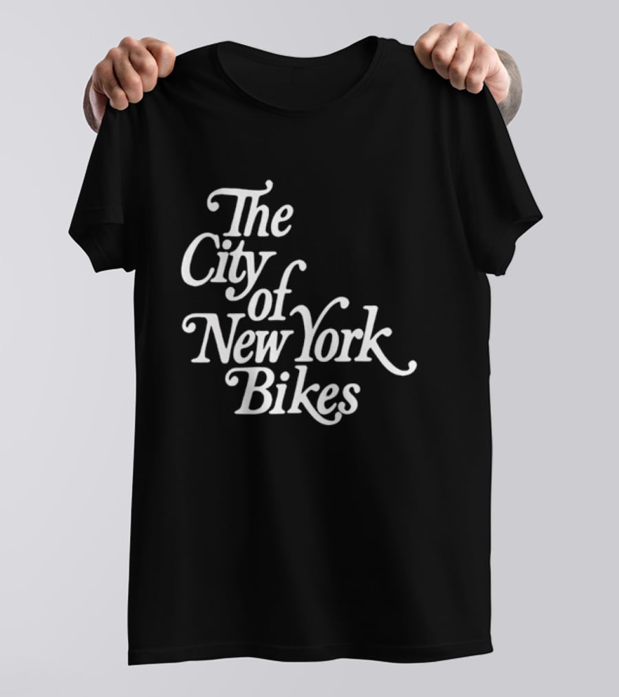 The City Of New York Bikes NYC Cycling Urban Bicycle Ride T-Shirt