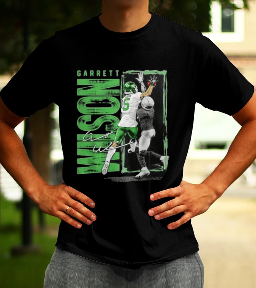 Garrett Wilson New York Jets Football Duo 5 Autograph Wilson Player Image T-Shirt