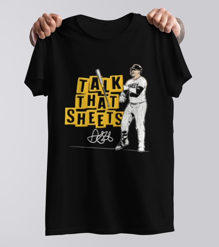 San Diego Padres Fernando Tatis Jr Talk That Sheets Baseball Player Batting Pose 23 T-Shirt