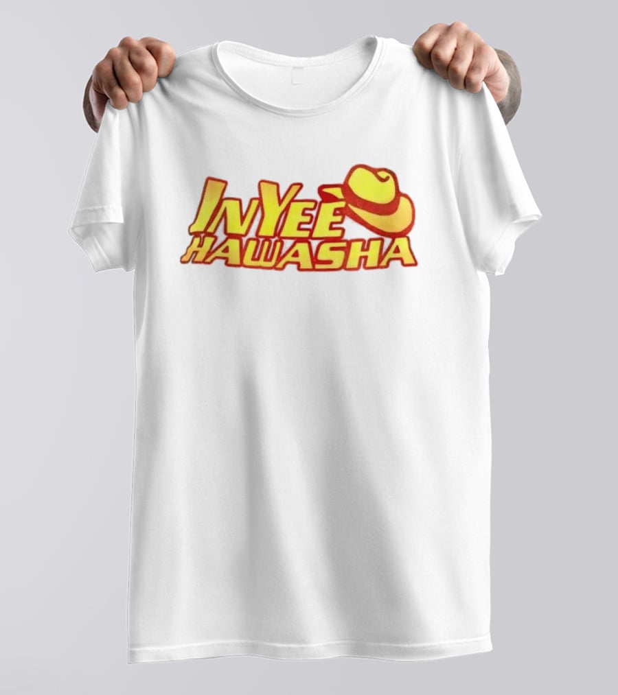 Inyee Hawasha Yellow Red Cowboy Hat T-Shirt