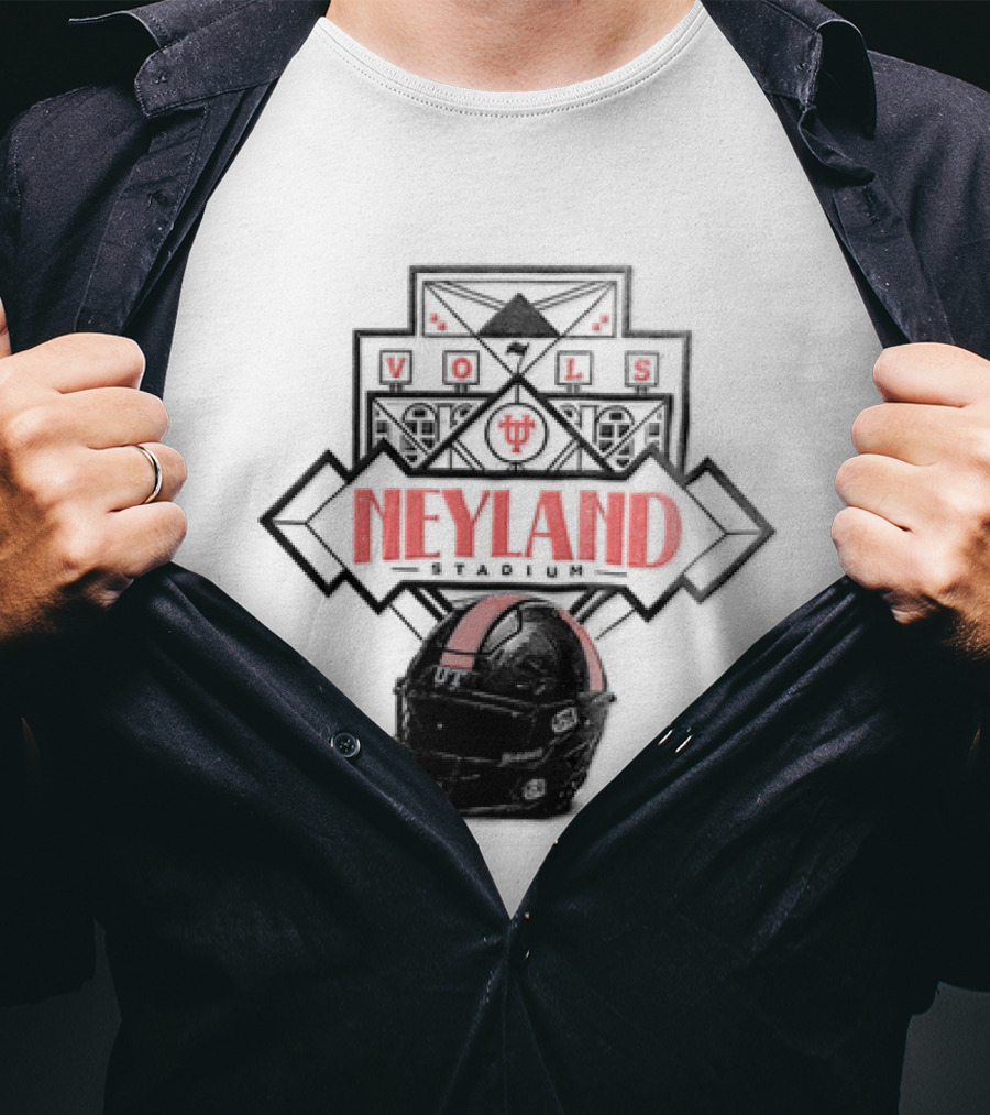 Vols Neyland Stadium UT Helmet T-Shirt
