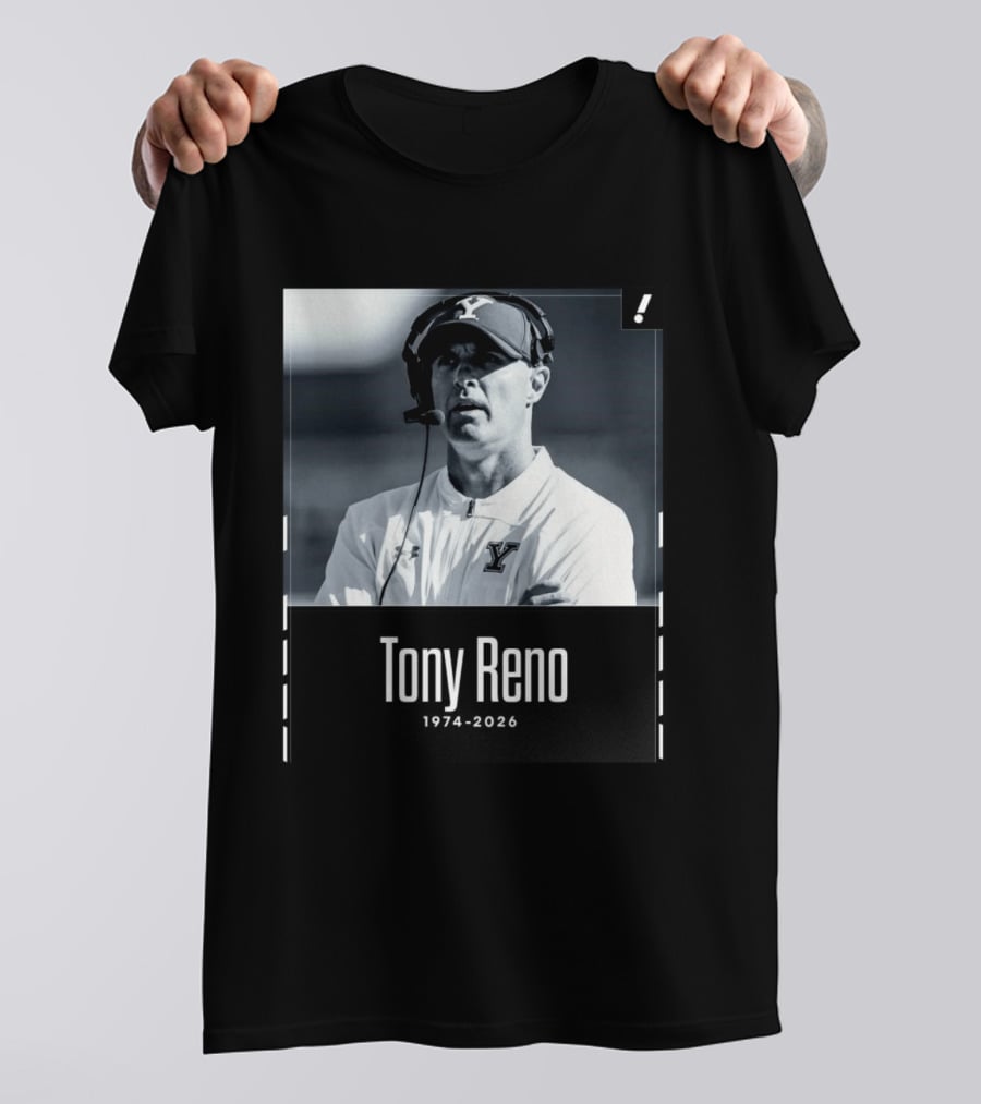 Tony Reno 1974 2026 Yale Coach Memorial T-Shirt