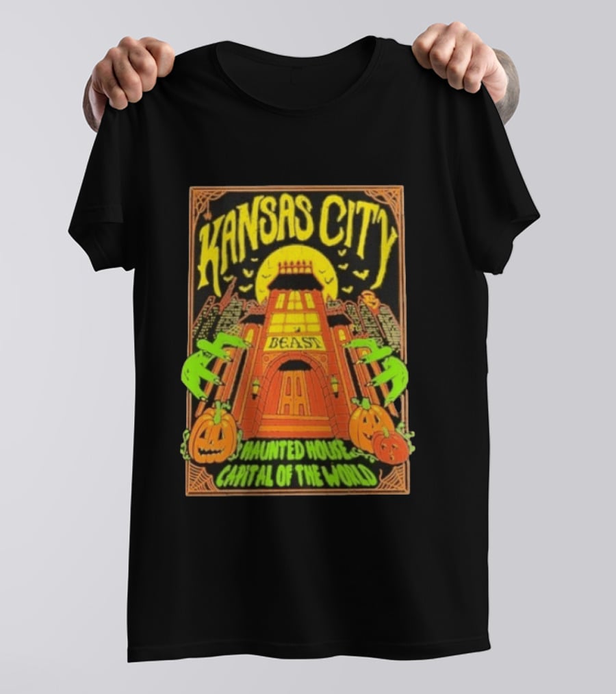 Kansas City Beast Haunted House Capital Of The World Halloween T-Shirt