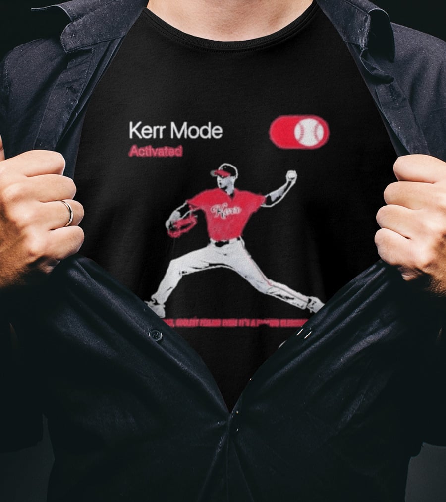 Kerr Mode Activated Pitcher Red Baseball Jersey T-Shirt