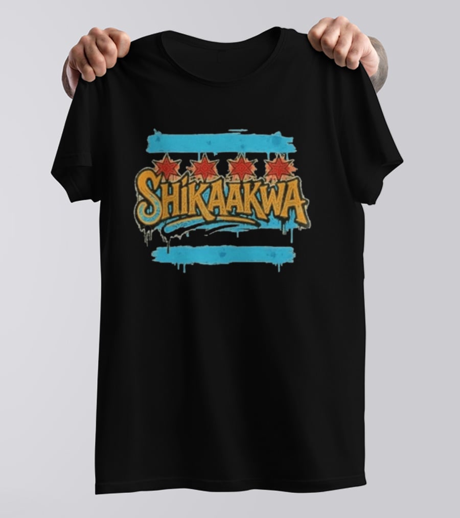 Shikaakwa Chicago Flag Urban Street T-Shirt