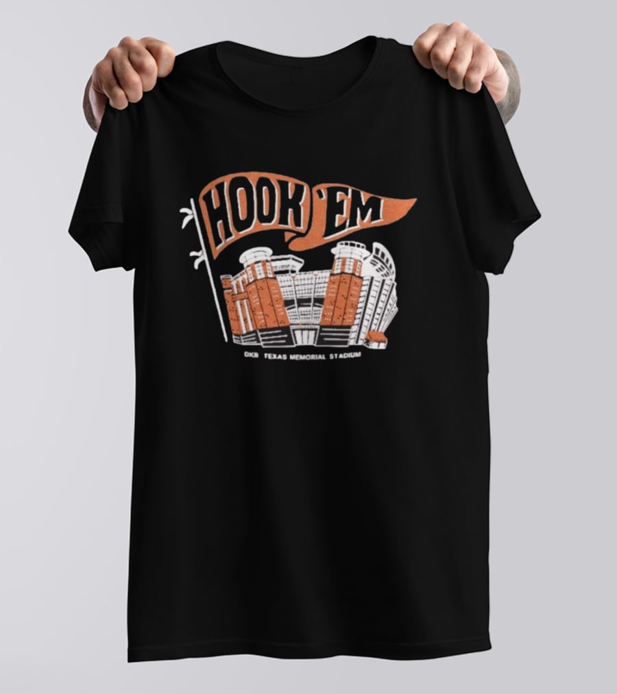 Hook 'Em DKR Texas Memorial Stadium Flag T-Shirt