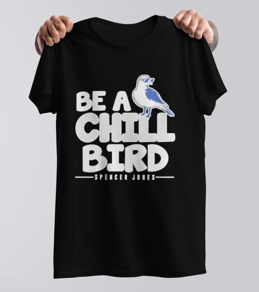 Be A Chill Bird Spencer Jones Vintage Style Bird Wearing Sunglasses T-Shirt