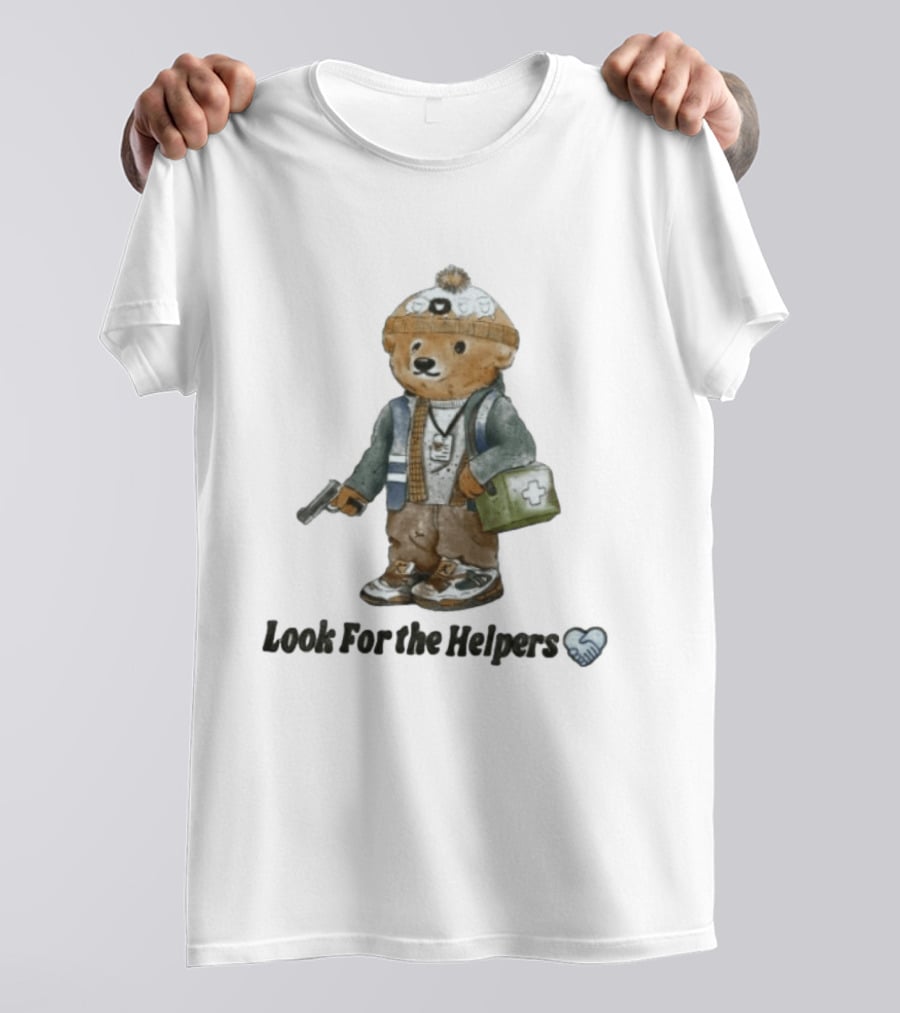 Bryan Bear Look For The Helpers Teddy With Winter Hat And First Aid Kit T-Shirt