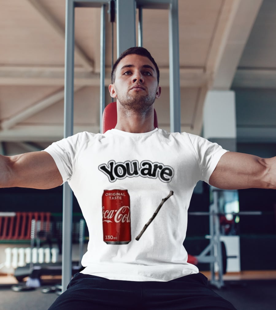 You Are Coca Cola Original Taste 330ml Soda Can And Tree Stick T-Shirt