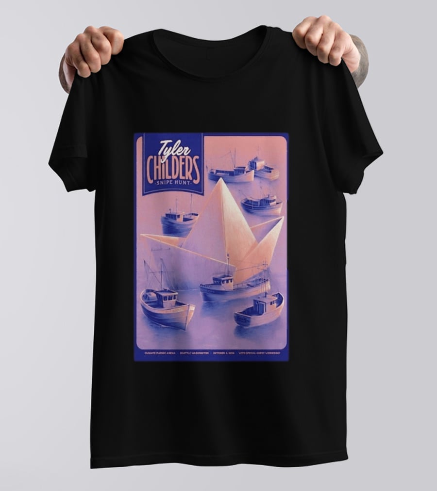 Tyler Childers Snipe Hunt Climate Pledge Arena Seattle Washington October 3 2026 With Special Guest Vermescal T-Shirt