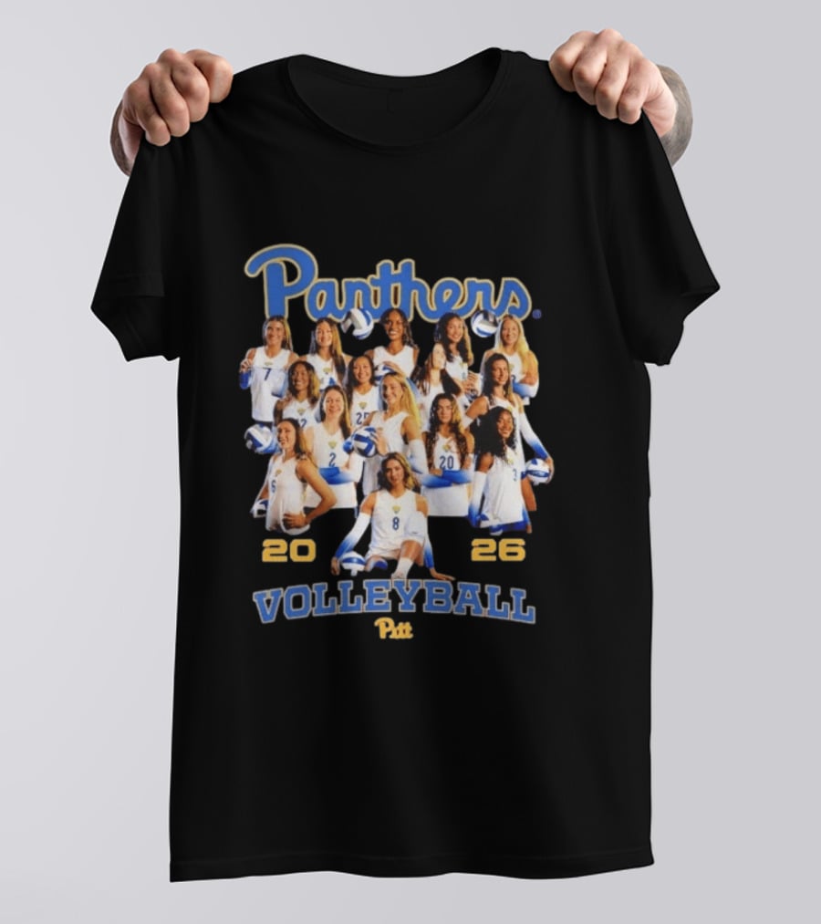 Panthers Pitt Volleyball 2026 Women's Team T-Shirt