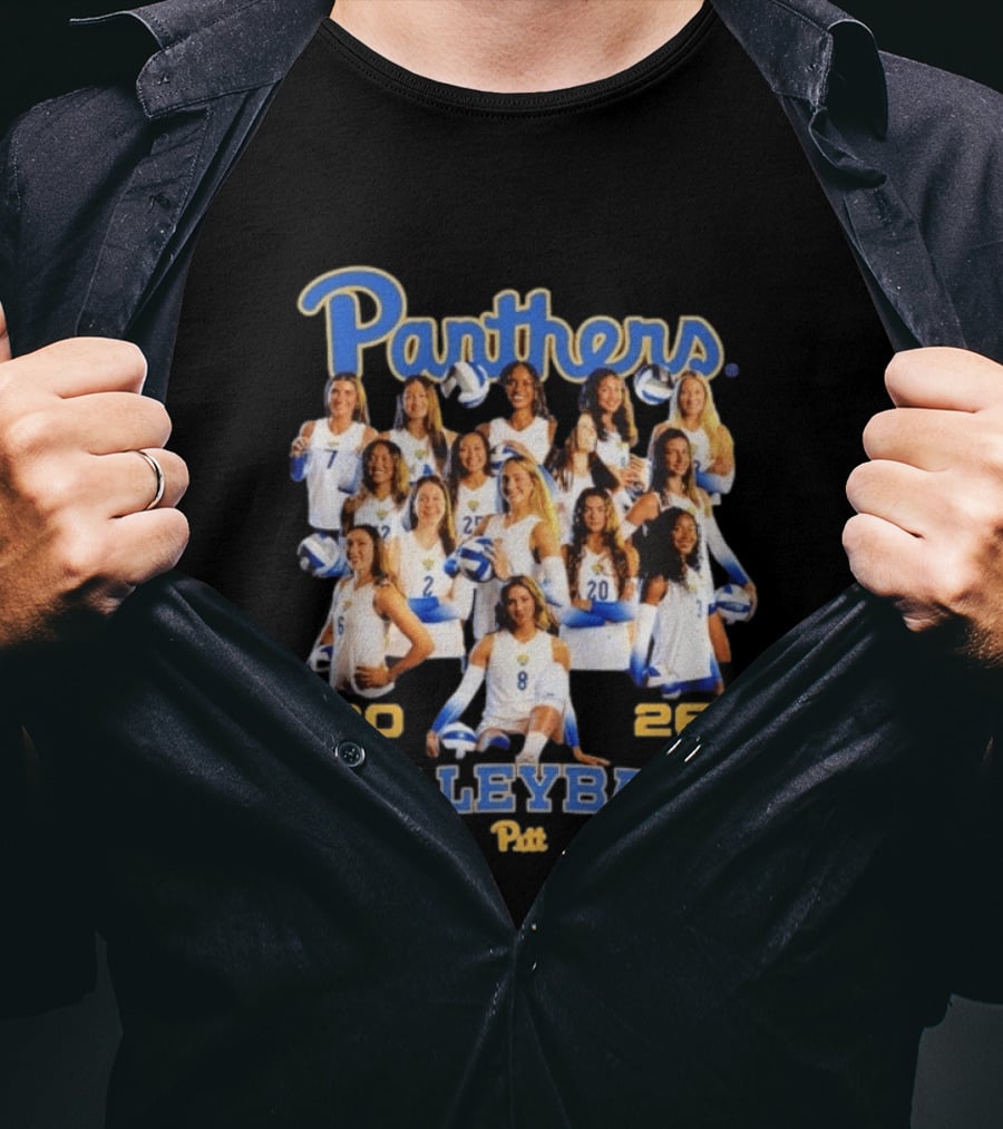 Panthers Pitt Volleyball 2026 Women's Team T-Shirt