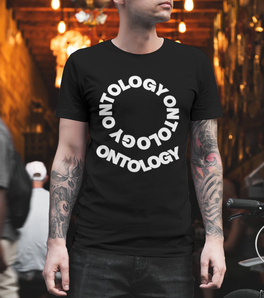 Pope Leo Wear Ontology Text Spiral T-Shirt