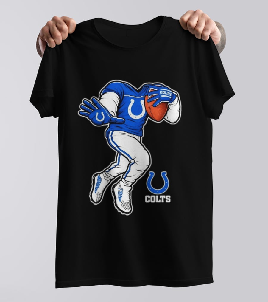 Indianapolis Colts Toddler Yard Rush II Football Player Colts Horseshoe T-Shirt