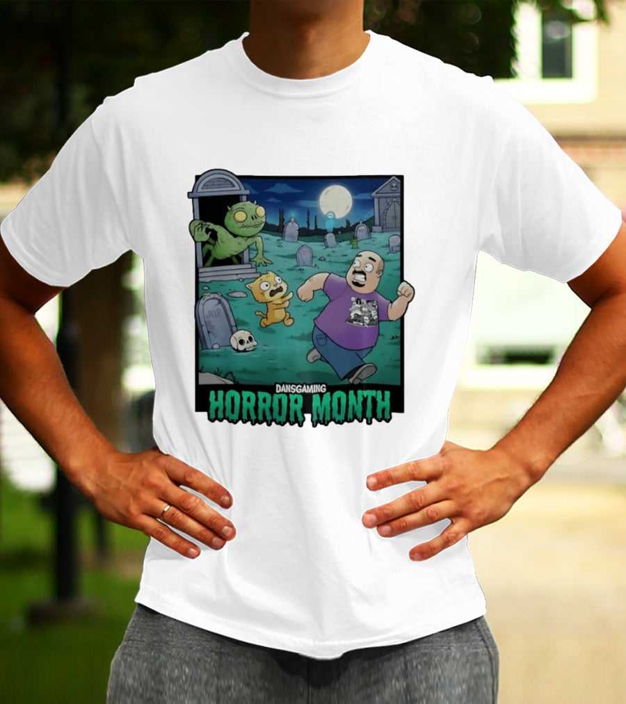 DansGaming Horror Month Twitch Streamer Graveyard Adventure T-Shirt