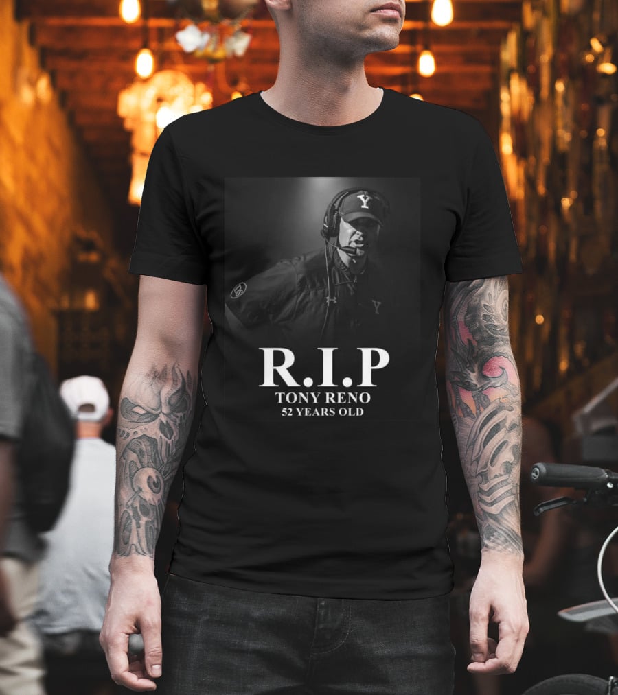 R.I.P Tony Reno Yale Coach Memoriam 52 Years Old T-Shirt