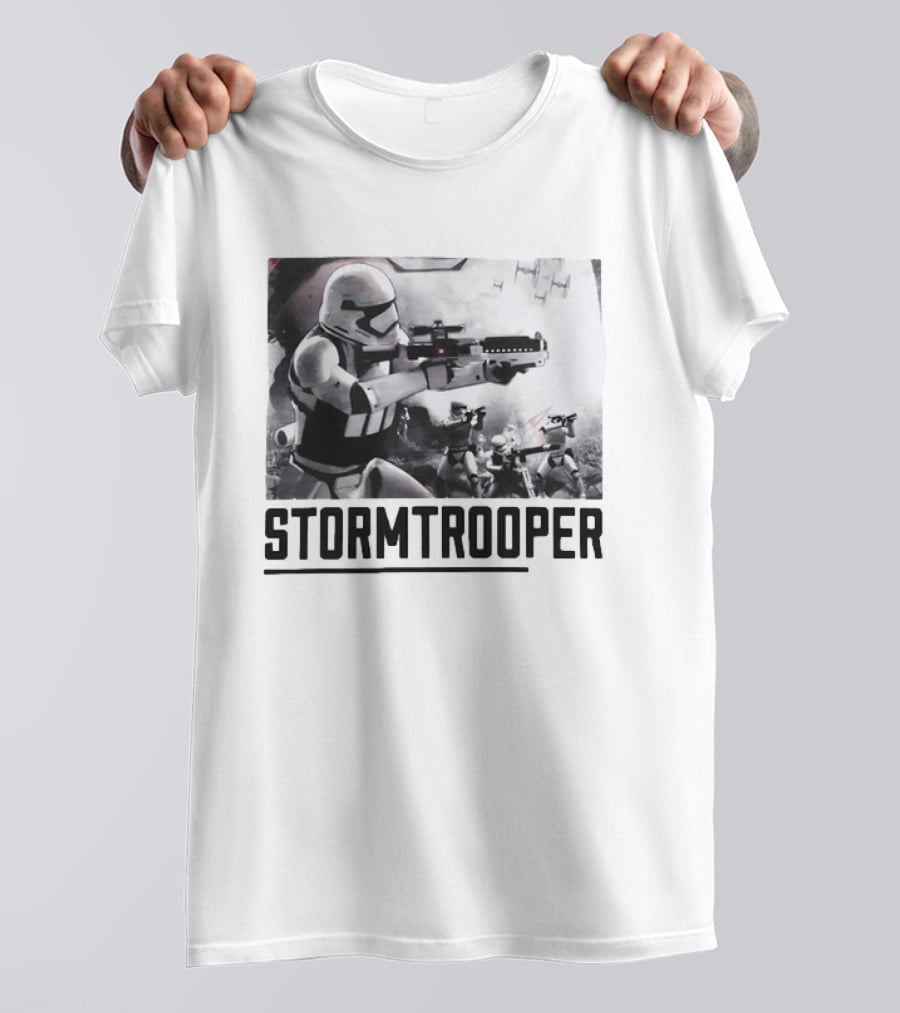 First Order Stormtrooper Star Wars Empire Battle Scene T-Shirt