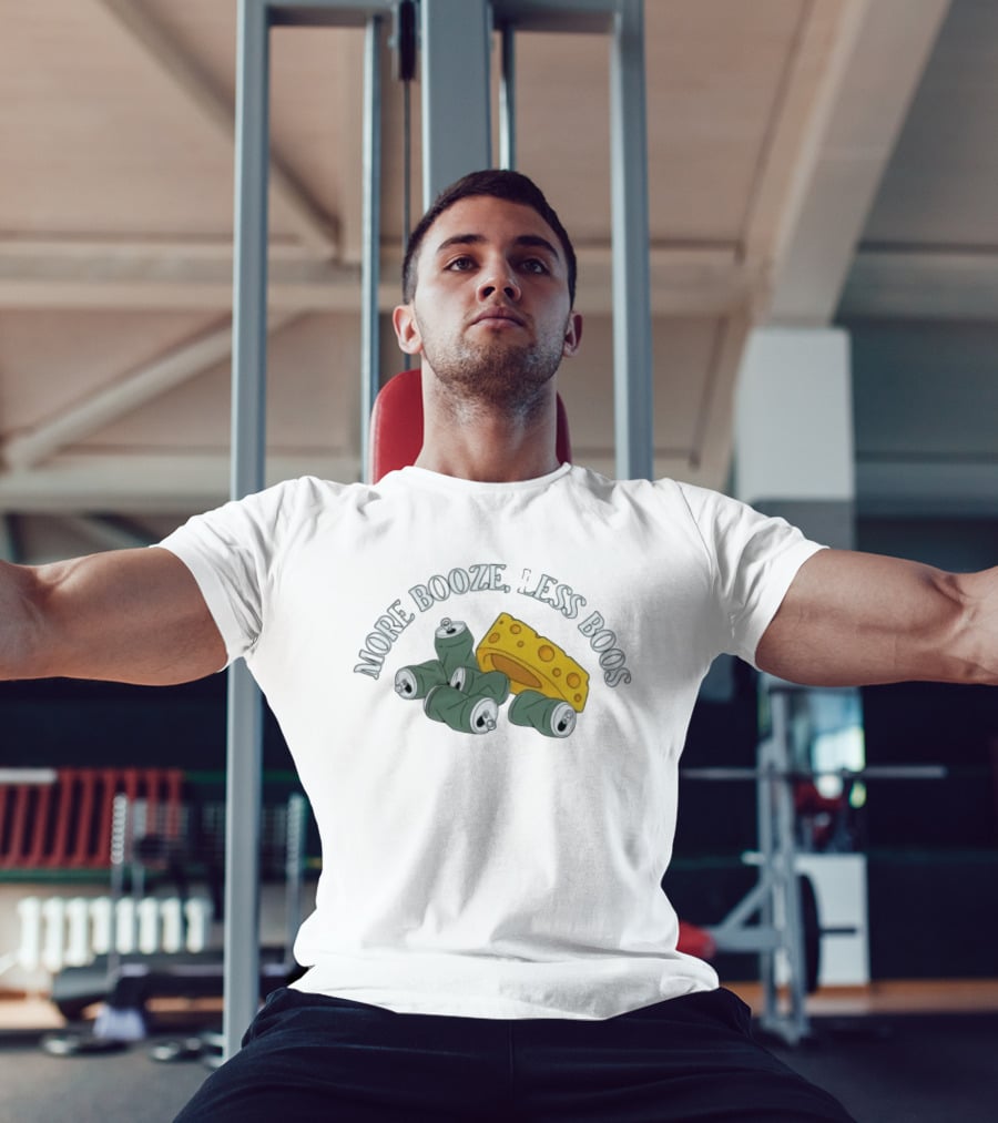 Green Bay Packers More Booze Less Boos Beers And Cheese T-Shirt