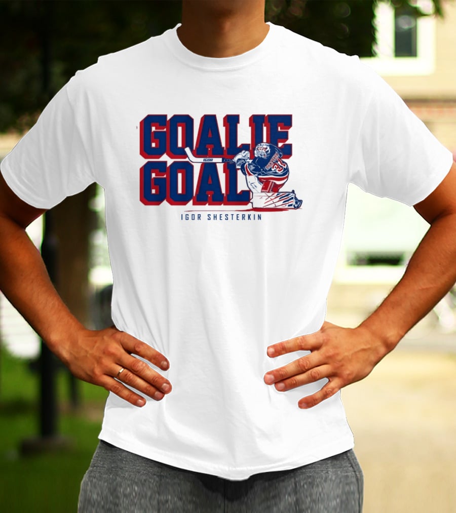 Igor Shesterkin Goalie Goal New York Rangers T-Shirt