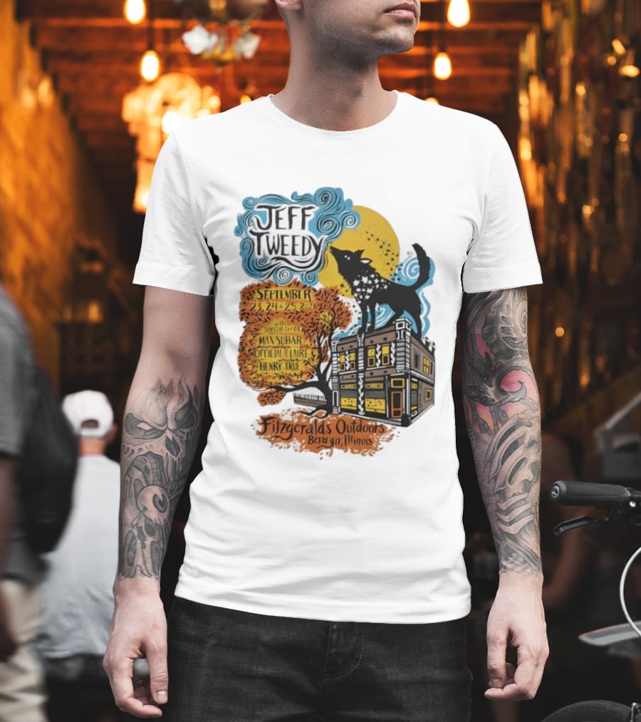 Jeff Tweedy September 24 25 2026 With Mavis Staples FitzGeralds Outdoors Berwyn Illinois T-Shirt