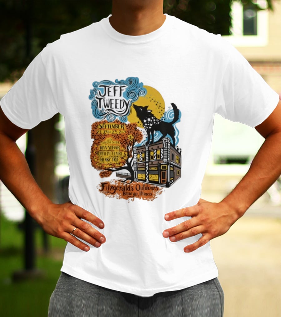 Jeff Tweedy September 24 25 2026 With Mavis Staples FitzGeralds Outdoors Berwyn Illinois T-Shirt